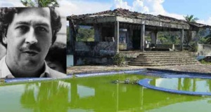 Ünlü uyuşturucu baronu Pablo Escobar'ın enkaza dönen malikanesi havadan görüntülendi