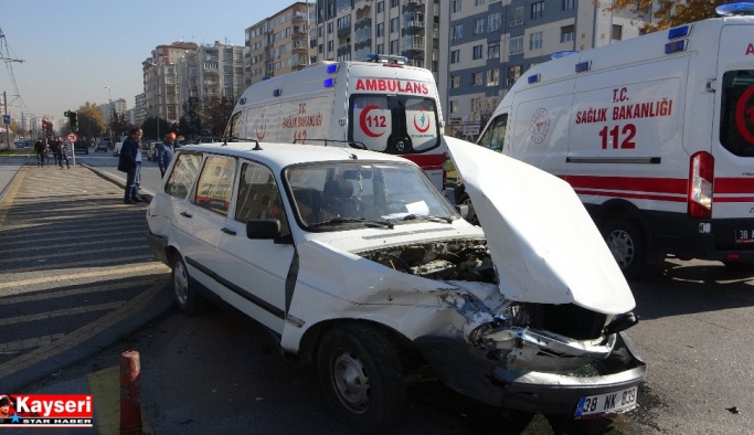 Kayseri’de trafik kazası: 2 yaralı