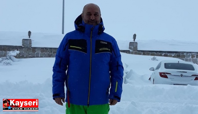 Erciyes’te kar bir metreye yaklaştı