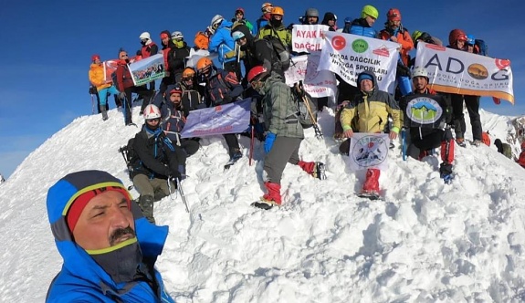 12. Uluslararası Erciyes Dağı Zirve Tırmanışı tamamlandı
