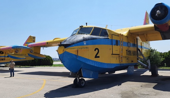 THK'ya Ait 4 Adet CL-215 Amfibik Yangın Uçağı Yangınla Mücadele İçin Göreve Hazır