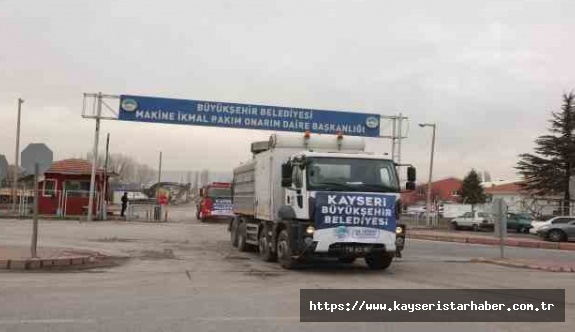 Kayseri'den sel bölgesine 11 araç uğurlandı