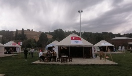 Kayseri Büyükşehir, Ahlat Millet Bahçesi’ne Çadırını Kurdu