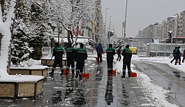 Kayseri Büyükşehir'in Kar Ve Tipi İle Mücadelesi Sürüyor