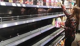 Ukrayna'da Market Rafları Boş Kaldı