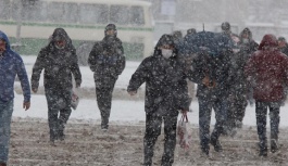 Kayseri'ye Lapa Lapa Kar Yağdı