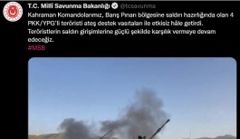 MSB: 'Barış Pınarı bölgesinde 4 PKK'lı terörist etkisiz hale getirildi'