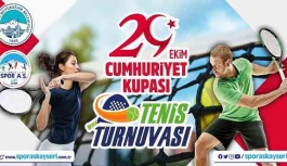 Büyükşehir'den 29 Ekim'e Özel Tenis Turnuvası