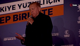 Cumhurbaşkanı Erdoğan balkon konuşması yaptı: 'Birinci turda biteceğine inanıyoruz'
